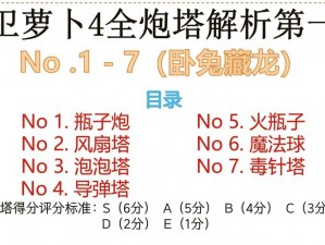 保卫萝卜3码头爬塔攻略：爬塔第20层实战指南与技巧解析