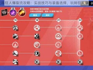 火炬之光无限狂人爆裂流攻略：实战技巧与装备选择，玩转狂人爆裂流战斗策略