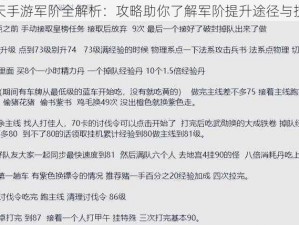 御龙在天手游军阶全解析：攻略助你了解军阶提升途径与技巧分享