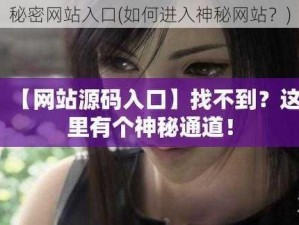 秘密网站入口(如何进入神秘网站？)