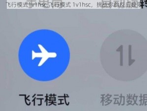 飞行模式1v1hsc,飞行模式 1v1hsc，挑战你的反应极限