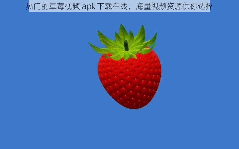 热门的草莓视频 apk 下载在线，海量视频资源供你选择