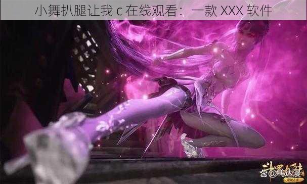 小舞扒腿让我 c 在线观看：一款 XXX 软件