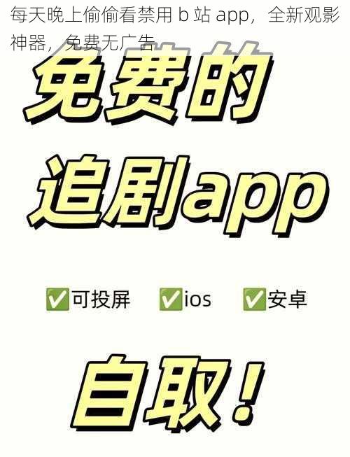 每天晚上偷偷看禁用 b 站 app，全新观影神器，免费无广告