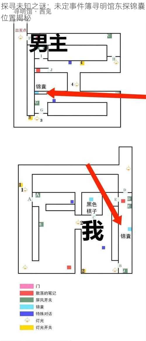 探寻未知之谜：未定事件簿寻明馆东探锦囊位置揭秘