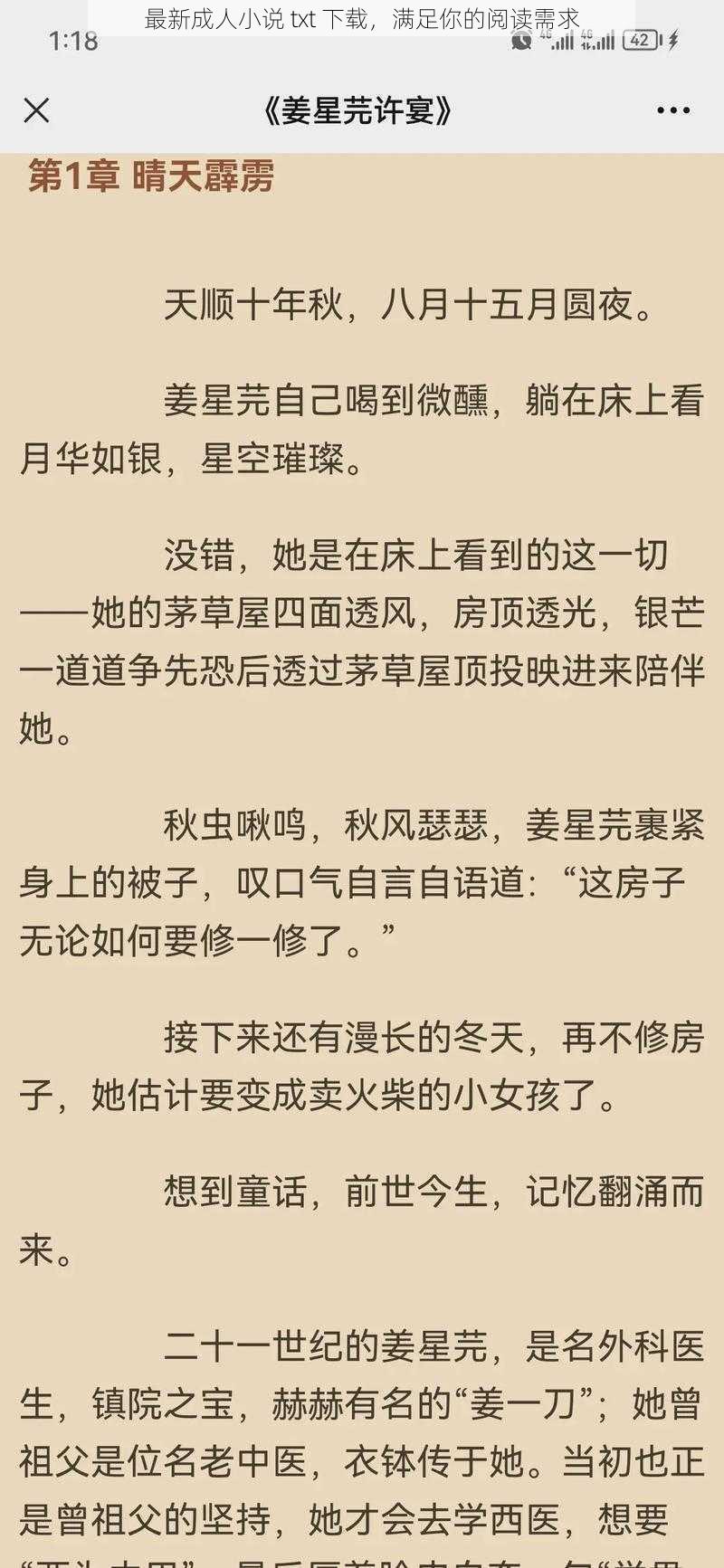 最新成人小说 txt 下载，满足你的阅读需求