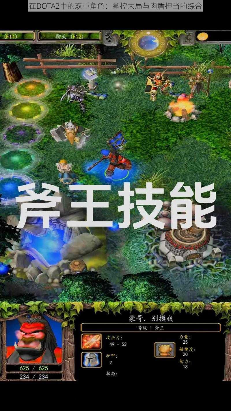 斧王在DOTA2中的双重角色：掌控大局与肉盾担当的综合分析