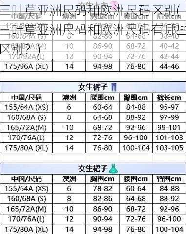 三叶草亚洲尺码和欧洲尺码区别(三叶草亚洲尺码和欧洲尺码有哪些区别？)