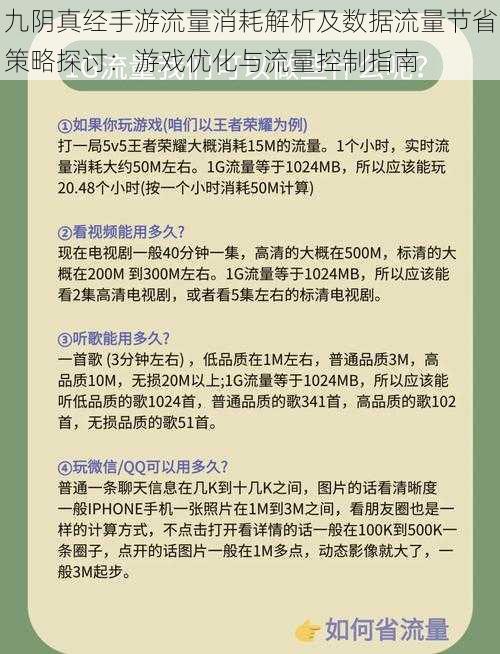 九阴真经手游流量消耗解析及数据流量节省策略探讨：游戏优化与流量控制指南