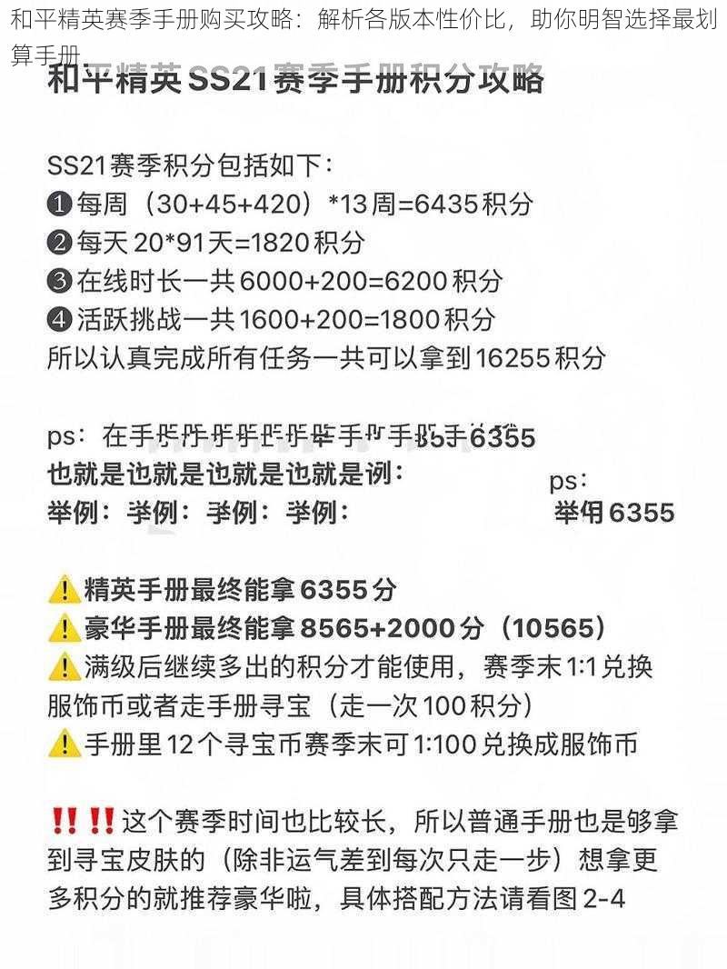 和平精英赛季手册购买攻略：解析各版本性价比，助你明智选择最划算手册