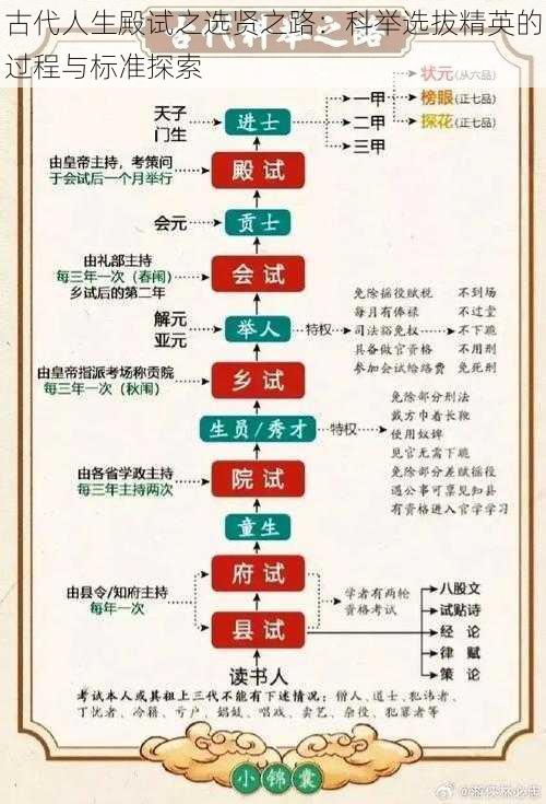 古代人生殿试之选贤之路：科举选拔精英的过程与标准探索