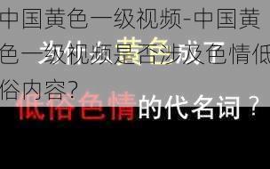 中国黄色一级视频-中国黄色一级视频是否涉及色情低俗内容？