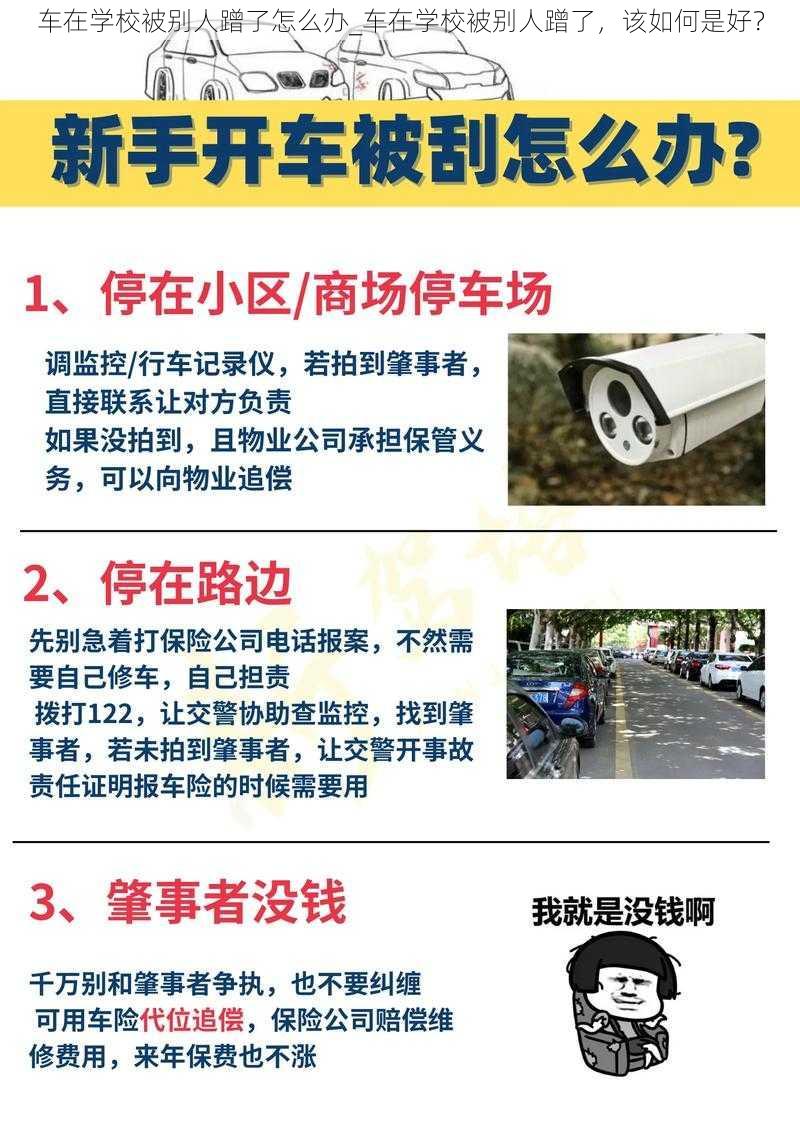 车在学校被别人蹭了怎么办_车在学校被别人蹭了，该如何是好？