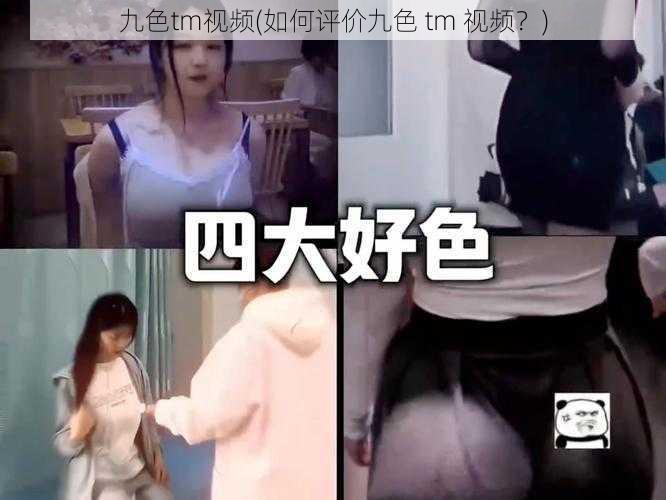 九色tm视频(如何评价九色 tm 视频？)