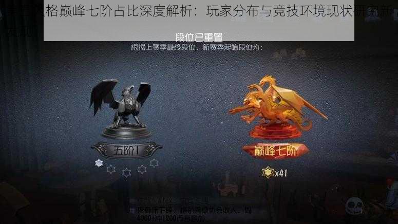 第五人格巅峰七阶占比深度解析：玩家分布与竞技环境现状研究新发现