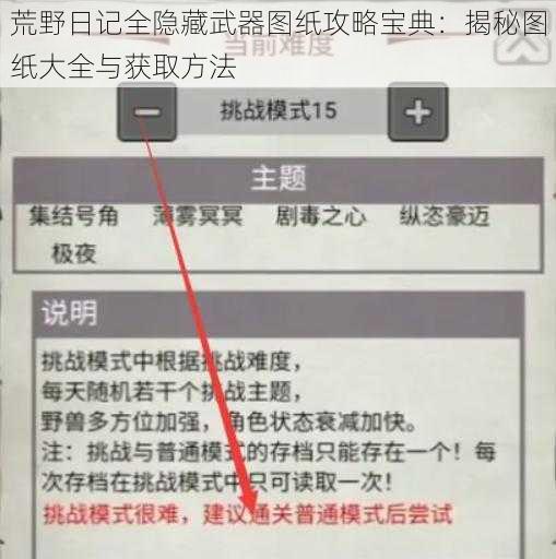 荒野日记全隐藏武器图纸攻略宝典：揭秘图纸大全与获取方法