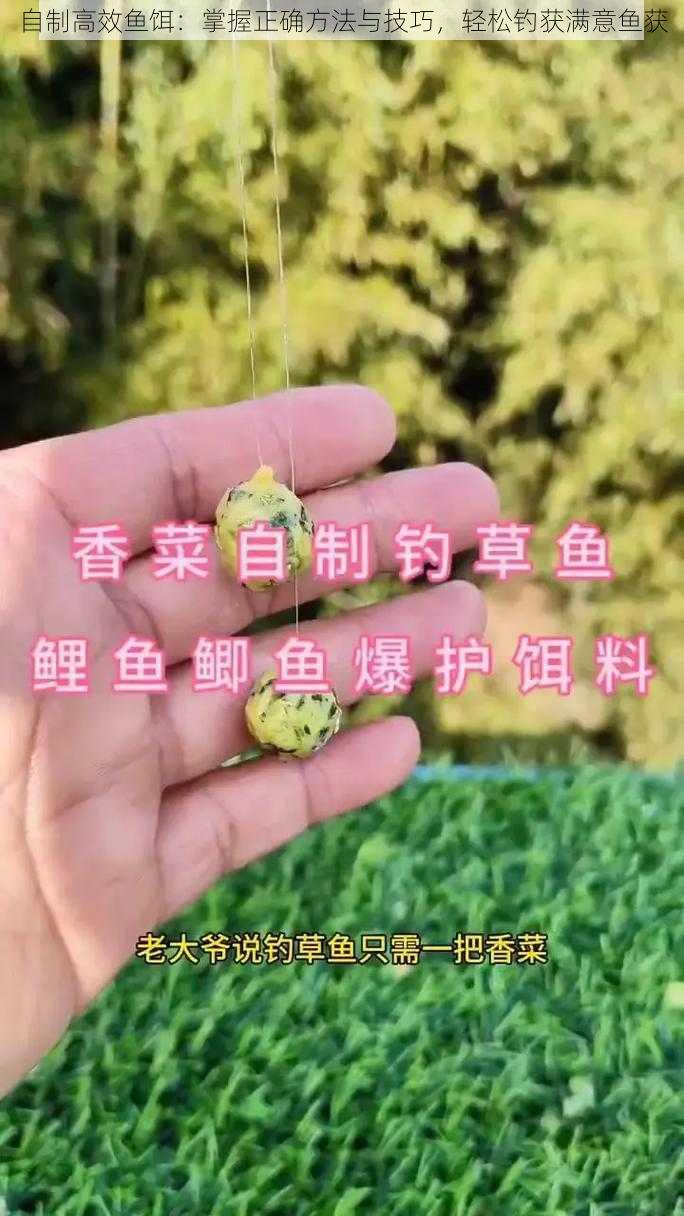 自制高效鱼饵：掌握正确方法与技巧，轻松钓获满意鱼获