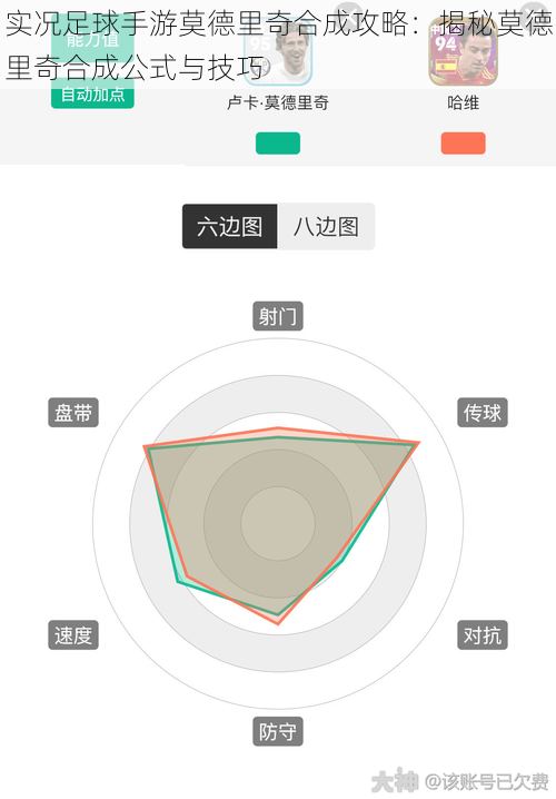 实况足球手游莫德里奇合成攻略：揭秘莫德里奇合成公式与技巧