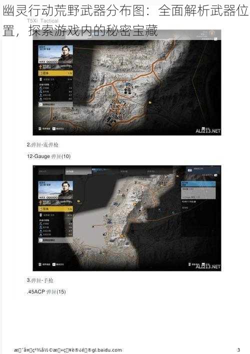 幽灵行动荒野武器分布图：全面解析武器位置，探索游戏内的秘密宝藏