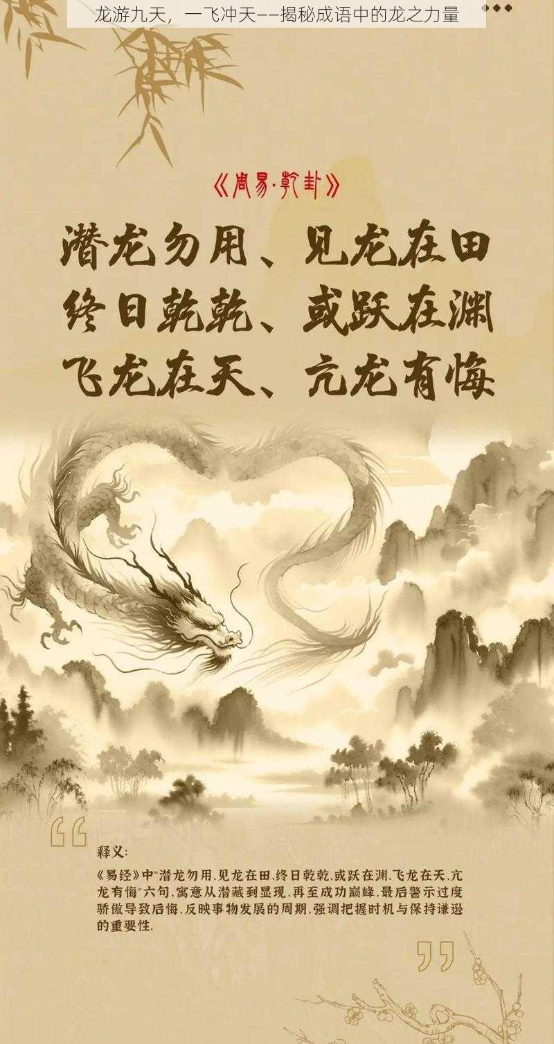 龙游九天，一飞冲天——揭秘成语中的龙之力量